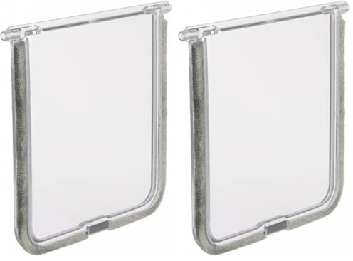 TRIXIE 3860-10 Ersatzklappe Freilauftür #3869, 14,7 × 15,8 cm, braun (Packung mit 2)