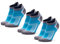 DANISH ENDURANCE Chaussettes Courtes de Running, Respirantes & Anti-Ampoules, Homme Femme, 3 ou 5 Paires, Bleu Caraïbes, 39-42