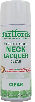 dartfords Clear Nitrocellulose Guitar Neck Lacquer 400ml Aerosol