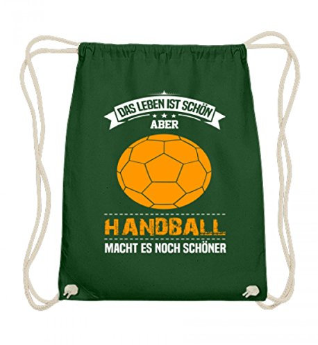 Hochwertige Baumwoll Gymsac - Handball Spieler Trainer Geschenk Handballerin Handballer Geschenkidee Sport