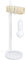 EGLO Tischlampe Townshend, 1 flammige Vintage Tischleuchte im Industrial Design, Retro Lampe, Nachttischlampe aus Stahl und Holz, Farbe: Weiß, braun, Fassung: E27, inkl. Schalter