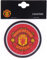 signs-unique Manchester United Football Club set of 2 rubber drinks mats/coasters (bb)