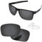 PapaViva Lentes de repuesto y almohadillas nasales para Oakley Holbrook Metal OO4123, negro, gris, Holbrook Metal