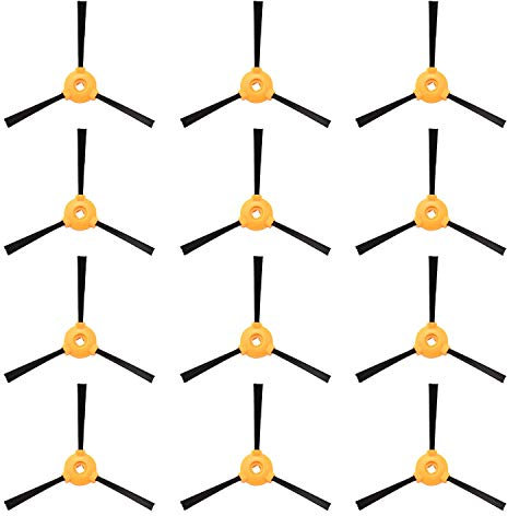 MIRTUX Kit de 12 brosses latérales Conga Excellence 990 Pack de brosses pour aspirateur robot cecotec Conga. Brosse latérale.