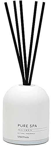 blomus -FRAGA- Raumduft-Set Lily White hochwertiger Raumduft, trendige Beton-Optik, langanhaltender Duft FRENCH COTTON, Raumdiffuser Duftstäbchen (H / B / T: 27,5 x 9 x 9 cm, Lily White, 69218)