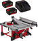 Einhell Scie circulaire sur table sans fil TE-TS 36/210 Li-Solo Power X-Change (lithium-ion, table en aluminium, extension de table, butée d’angle incluse) avec Chargeur et 2 Batteries 3,0Ah