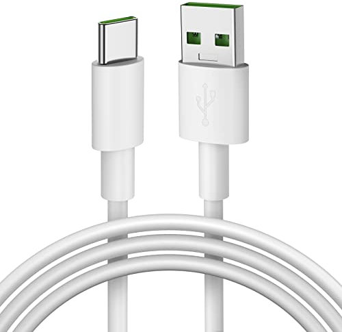 Cavo USB Type-C 1M,Cavo USB C 65W 5A SUPER VOOC Cavo di Ricarica per realme 14/12/11 Pro+,Tipo C Cavo di Trasferimento Dati per OPPO Find X8 X7 X5 Neo/Pro/Reno12F 11F 10 Pro A80 A18,OnePlus 13R 12 11