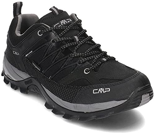 CMP Herren Rigel Low Trekking Shoe WP Wanderschuhe, 73uc Black Grey, 41 EU