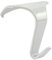 4 x White Picture Rail Moulding Hooks Contemporary Heavy Duty 34mm Wide x 38mm High