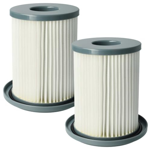 vhbw 2x Staubsaugerfilter kompatibel mit Philips FC8733/01 | FC8734/01, FC8734/02, FC8732/02, FC8736/01 Staubsauger - HEPA-Filter Weiß Dunkelgrau
