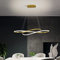 LED Pendelleuchte Esstisch Gold Modern Hängeleuchte Dimmbar Esstischlampe mit Fernbedienung, Hängelampe Höhenverstellbar, Hängend Lampe für Esszimmer, Wohnzimmer, Schlafzimmer, Küche