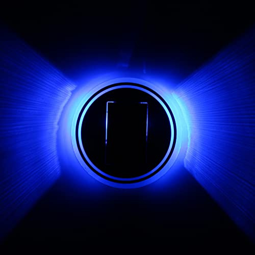 FOMIYES Solar Led Car Cup Pad Automatic Night Light Vibration-Activated Easy Fit Material