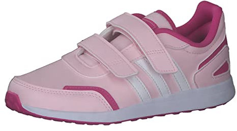 adidas VS Switch 3 Lifestyle Running Hook and Loop Strap Shoes Chaussures de Course, Clear Pink/Cloud White/Lucid Fuchsia, 32 EU