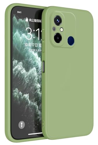 Topme Handyhülle Hülle Fur Redmi 12C / Redmi 11A (6.71 Inches) Case Schutzhülle, Hautschutz Aus TPU Silikonhülle - Matcha-Grün