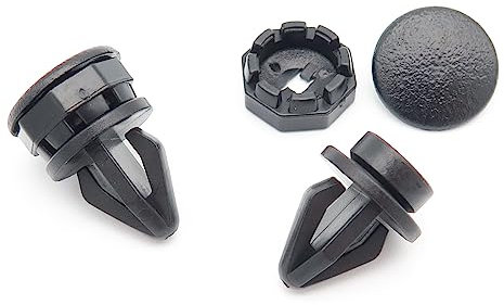 VVO Fasteners Hutablage-Clip, Kunststoff, Schwarz, 2 Stück