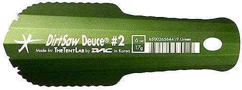TheTentLab DirtSaw Deuce #2, ultraleichte Backpackkelle, 170 g, Farbe: Grün