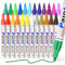 ANYUKE Permanent Marker 24 Permanent Marker Set: Paint Marker Wasserfeste Stifte, Steine Bemalen Glasstift Lackstift Gllasfarbe für Karton, Kunststoff, Holz, Metall, Keramik,