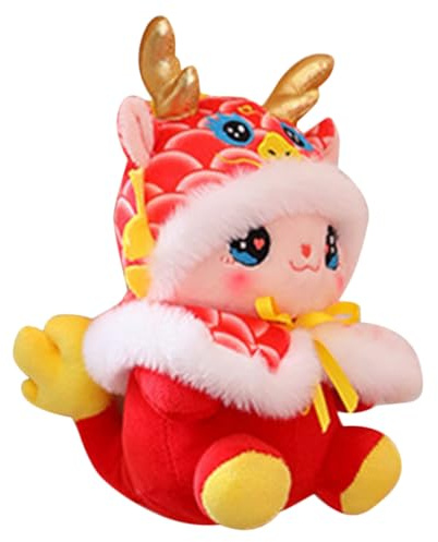 HOOTNEE Peluche Dragon Mascotte De Nouvel an Chinois Doudou Peluche pour Décoration Et Anniversaire