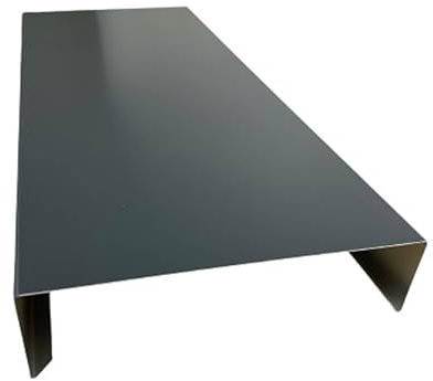 Mauerabdeckung 1,5 mm stark Alu Anthrazit RAL 7016 Attika 2 m lang Sims Steinabdeckung (Zuschnitt 50 cm)