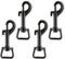 KSJEHW 4 Stück Karabiner – Haken mit Drehgelenk für Hundehalsband, Karabiner mit Drehgelenk, Karabinerhaken mit Drehgelenk Edelstahl, Bolzenkarabiner Wirbelkarabiner Augwirbelhaken