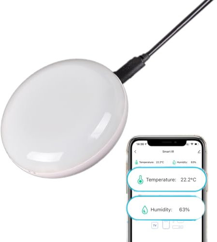 Mando a distancia infrarrojo universal WiFi IR Smart Home compatible con Tuya, Alexa, Google Home, Smart Life. Control de TV, aire acondicionado. Mini control remoto universal IR (1)