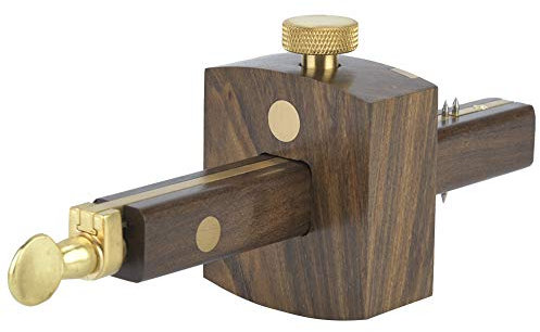 Calibre de Mortaja de 8 Pulgadas, Raspador de Marcas de Madera para Carpintería, Trazador de Material de ébano, Trazador de Carpintería para Carpintero, Pasador Doble, Guía