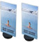 ogoPLUS 2 Stück, Acryl Tischaufsteller Din lang Hochformat, 360° drehbar, Speisekartenhalter, Prospekthalter, Flyer-Aufsteller, Infoschild, Preisschild,Werbeschild, Prospektständer, Menükartenhalter
