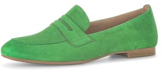 Gabor Damen Slipper, Frauen Slip On,Mokassins,Halbschuhe,Slides,Schlupfschuhe,schluepfschuhe,Loafer,Slip-ons,Freizeitschuhe,Verde,40.5 EU / 7 UK