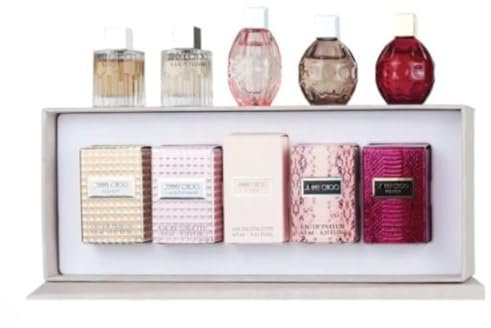 J. Choo Miniature 4,5 ml x 5 Parfüm-Kollektionsset Fever, Illicit, Illicit Flower, Jimmy's L Eau Toilette