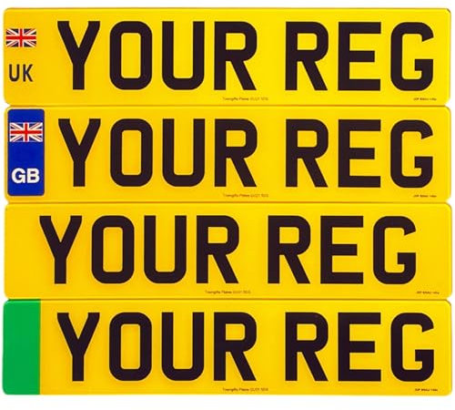 Personalised Front Rear And Pair Number Plate Acrylic UK Weather Resistant