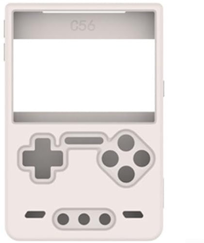 Tragbare und stilvolle Silikonhülle für Trimui Brick, idealer Begleiter für Gamer, Weiß