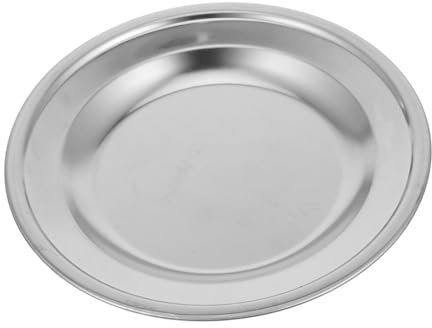 OFFSCH Dessous De Verre en Acier Inoxydable 410, Coupelle Ronde De 12,5 Cm pour Sachets De Thé, Porte-Sachet Anti-Goutte, Accessoire Cuisine Polyvalent pour Pause Thé