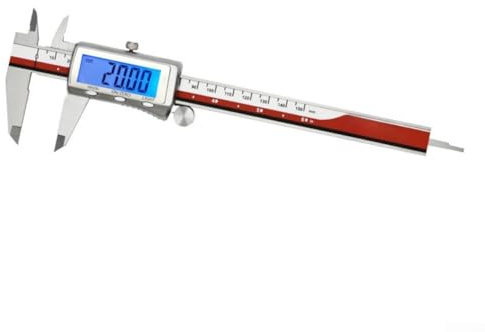 HOHOVYVY Digitaler Messschieber Mit Großem LCD-Display Hoher Genauigkeit ±0,02 MM USB-Aufladung 200 Mm Länge Für Innen, Außen, Stufen Und Tiefenmessungen(150mm)