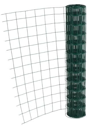 Stockcloture Grillage Soudé en Rouleau, Vert, Fil 2,05mm, Maille 100x50mm, 1,50m x 25m (1m50X25m)