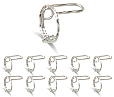 Reusable Adjustable Metal Nail Charms Removable Press on Rings No Glue DIY Art Decorations for Women