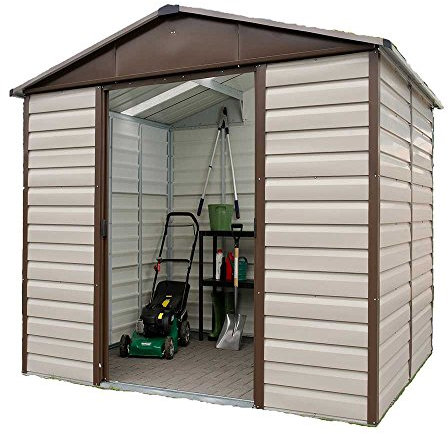 Yardmaster Shiplap 10x6 Metal Apex Shed with 2 Light Panels - Assembly Service