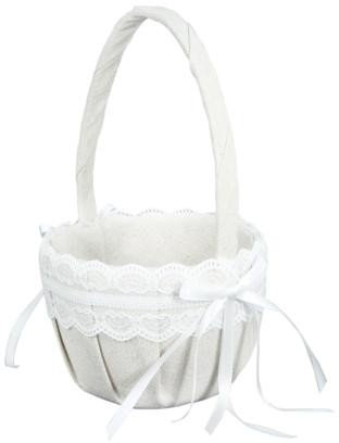 DISOK - Jutekorb für Trauringe für Hochzeiten - Körbe für Hochzeiten Original Kraft 100% Jute