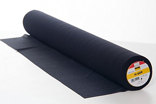 Vilene H609 High Class Iron On Fusible Knit Super Stretch Interfacing Interlining Black - per metre