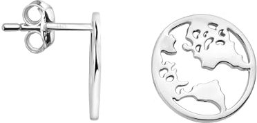 SOFIA MILANI - Damen Ohrringe 925 Silber - Weltkarte - 20534
