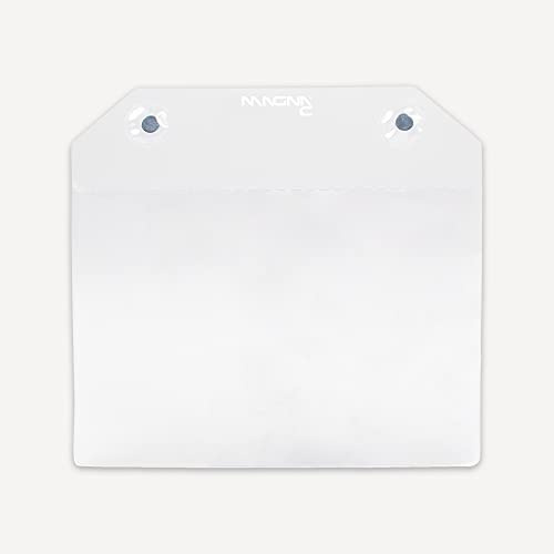 Magna-C® Magnet-Tasche mit haftstarken Neodym-Magneten | Beidseitig transparente Dokumententasche | 217 x 155mm | DIN A5 liegend