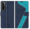 MOBESV Hülle für Huawei P Smart 2021 Handyhülle, Lederhülle mit Kartenfach, Klapphülle mit Ständer, Flip Case Handytasche Schutzhülle, Modisch Blau