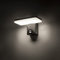 FLORNIA LED Außenlampe mit Bewegungsmelder Außenbeleuchtung Aussenleuchte wetterfest Türleuchte für Garten 220-240V 4000K 13W IP44 Dunkelgrau