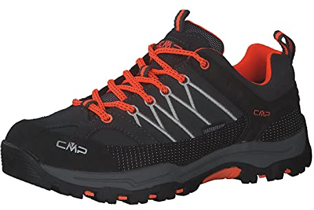 CMP Kids Rigel Low Trekking Shoes Wp Jungen Trekking-Schuhe, Anthrazit Orange Antracite Flash Orange, 33 EU