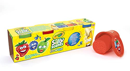 CRAYOLA - Silly Scents Knete, Set mit 4 Dosen duftender Knete, 113 g/STK., 4 Farben, A1-2150