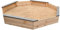 Loggyland Sandkasten mit Abdeckung 8-eckig und Sitzbrettern Sandkiste Sandbox aus Nadelholz