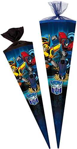 alles-meine.de GmbH Schultüte - Transformers - Light Speed 70-85 cm Größe wählbar Zuckertüte - Tüllabschluß/Filzabschluß - eckig/rund - Jungen - klein & groß - Gesche..