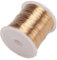 Alambre de Cobre Cable, Alambre de Joyería de 100m x 0.3mm, Alambre para Cuentas Metálico, Alambre Artesanal de Metal, Alambre de Latón Resistente para Hacer Joyas Pulsera Collar Arete
