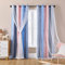 XiDi Dream Star Verdunkelungsvorhänge für Kinderzimmer, Mädchen, Prinzessinnen-Vorhang für Tochter, Schlafzimmer, Fenster (Rosa, Grau, Blau, B 34 x L 72)