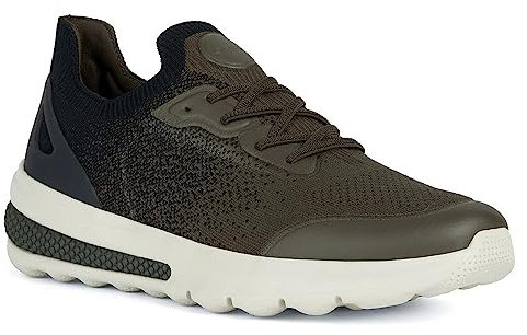 Geox U Spherica Actif A, Zapatillas, Hombre, Military Black, 42 EU