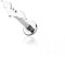 BlackAmazement 316L Edelstahl Labret Ohrstecker Tragus Helix Monroe Piercing Fledermaus Bat Silber Gold Schwarz Gothic Damen Herren (Farbe Silber- Stablänge 8mm)